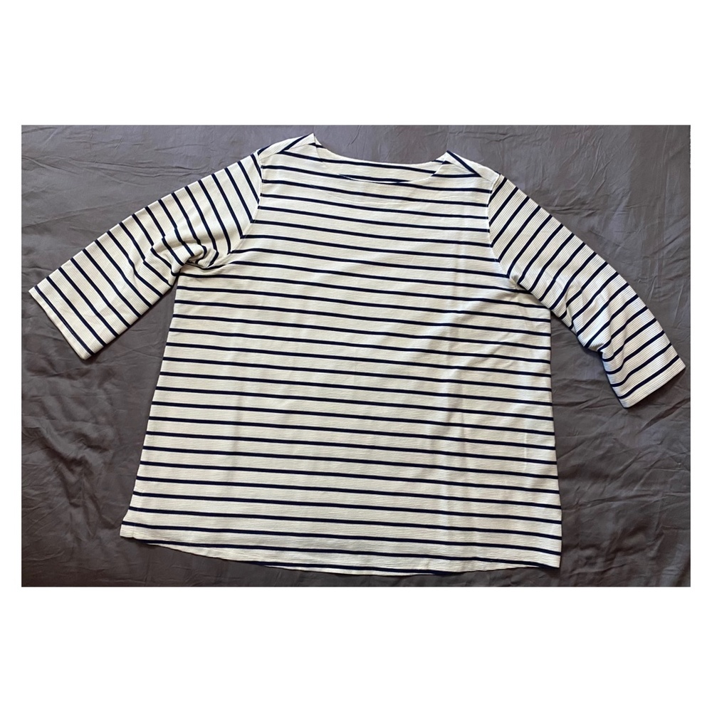Striped Boat Neck Top